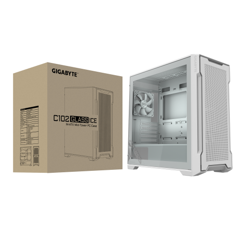 Кутия Gigabyte C102 Glass ICE, Mid-Tower 8