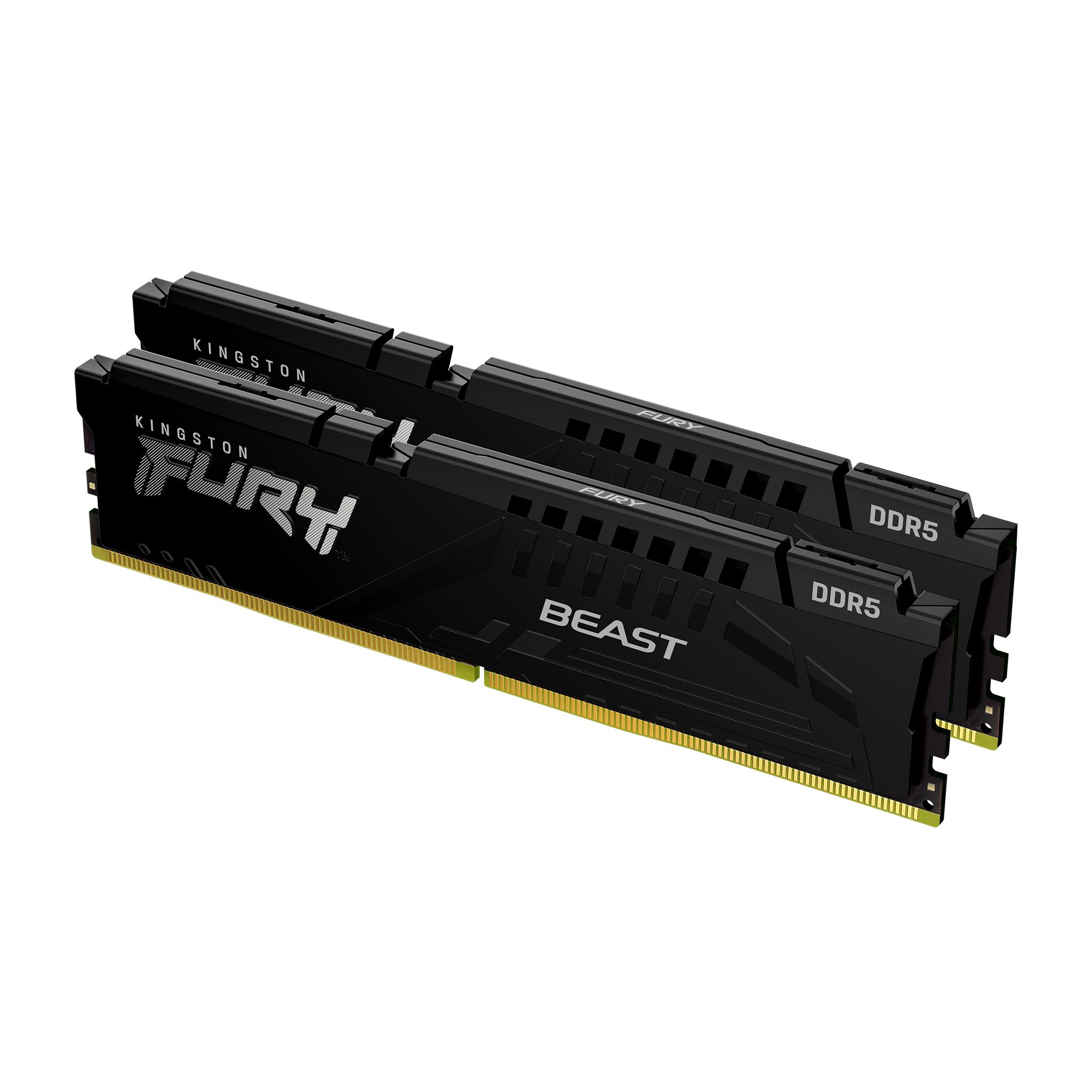 Памет Kingston FURY Beast Black 32GB (2x16GB) DDR5 6000MHz CL36 KF560C36BBE2K2-32 1