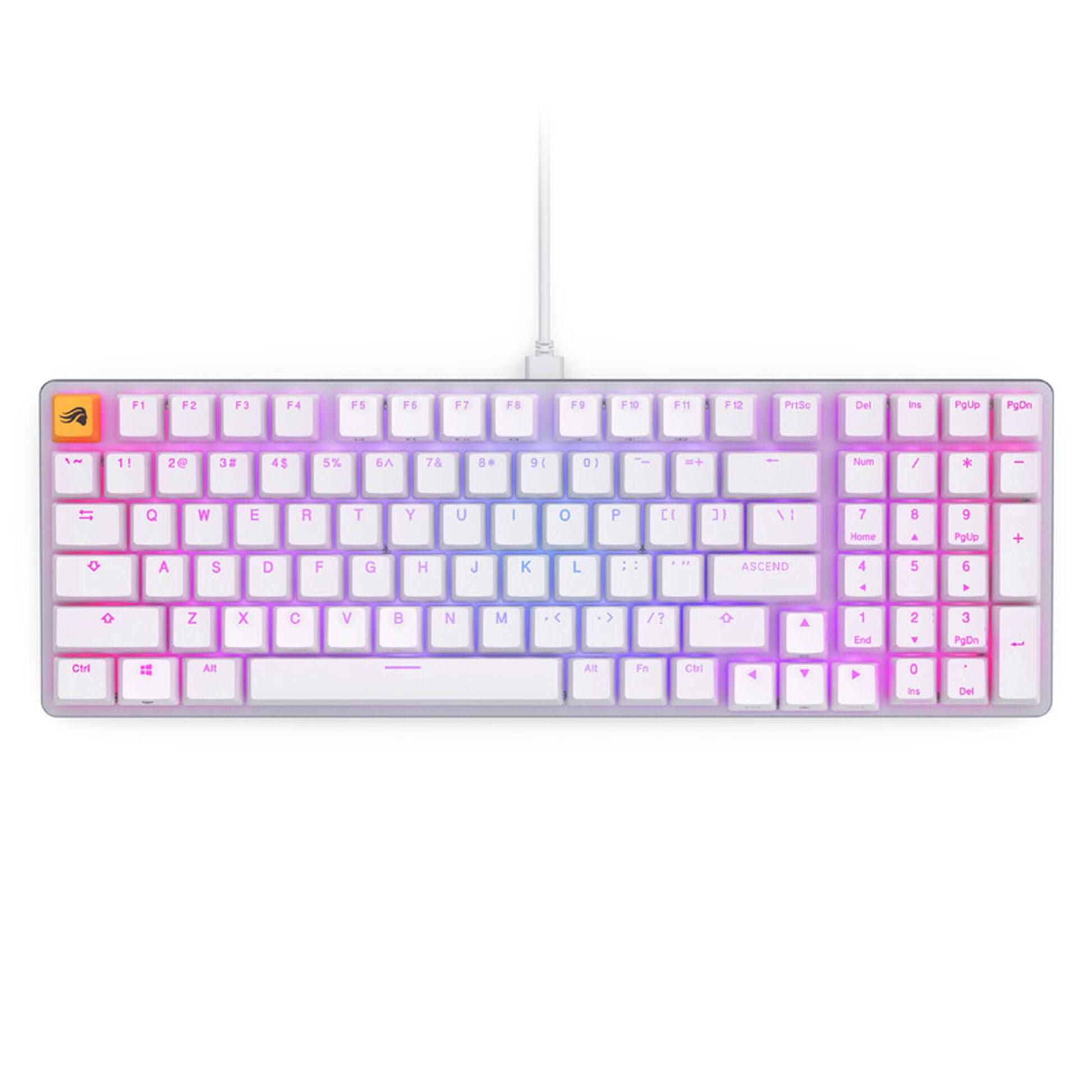 Геймърска механична клавиатура Glorious GMMK 2 White - Fox Switches US-Layout 1