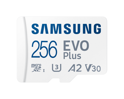 Карта памет Samsung EVO Plus, microSDXC, UHS-I, 256GB, Адаптер 1