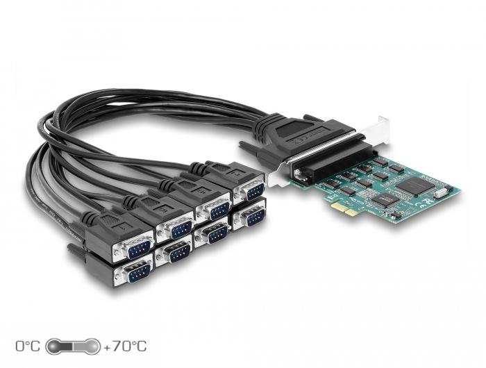 Карта Delock, PCI Express x1 към 8 x Serial RS-232 1