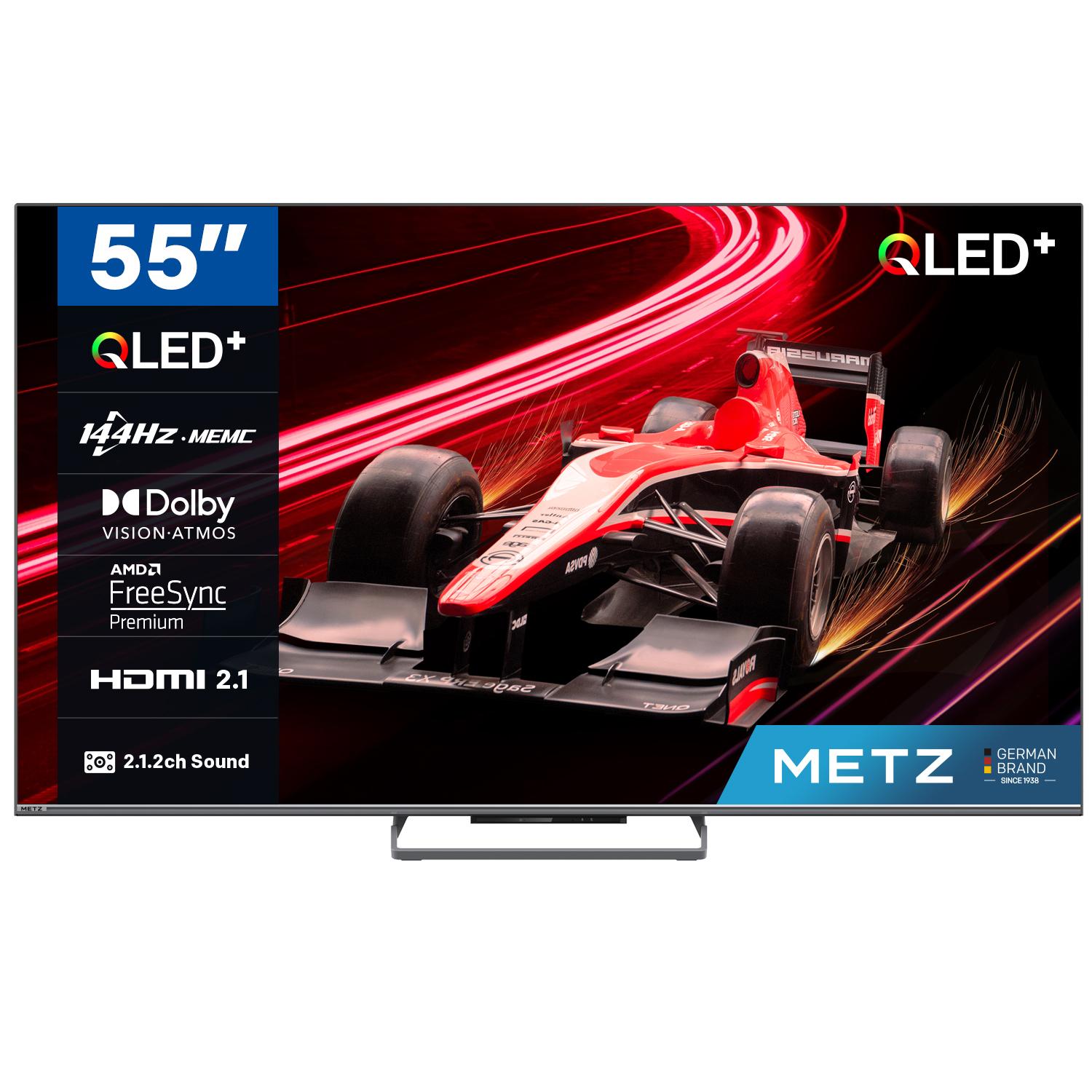 Телевизор METZ 55MQE8000Z, 55"(139 см), QLED UHD Google TV, Dolby Vision, Dolby Audio 1