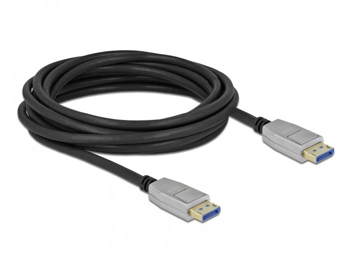 Кабел Delock DisplayPort 2.0 мъжко - DisplayPort мъжко, 5.0м, 10K, Черен 1