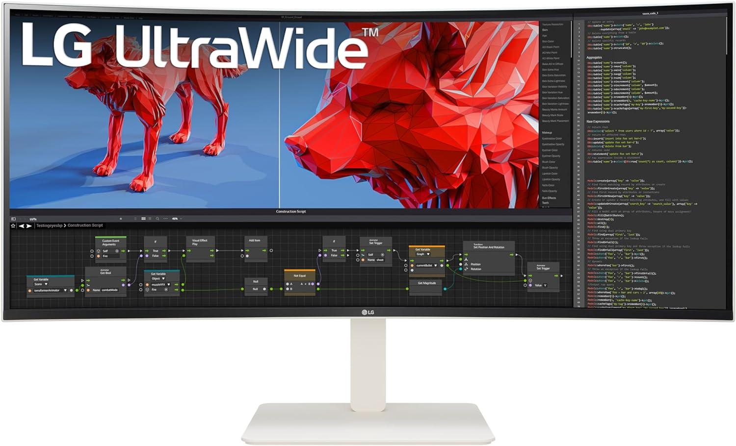 Монитор LG UltraWide 38WR85QC-W 38" IPS WQHD+(3840x1600), 144Hz, 1 ms, FreeSync Premium Pro, G-Sync Compatible 1